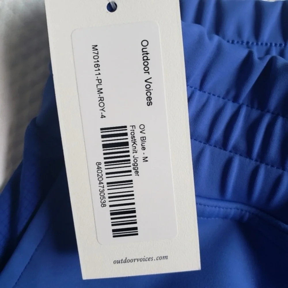 Outdoor Voices Mens Frostknit Jogger Blue Sz M NWT - Picture 11 of 12